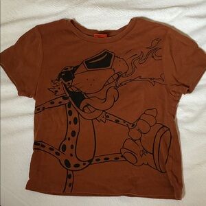 Crop top Brown/dark orange Cheetos top